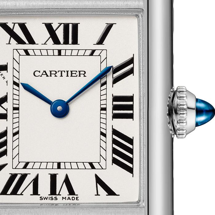 Cartier Tank Must Watch Modello piccolo Movimento al quarzo Cassa in acciaio WSTA0107 - immagine 2