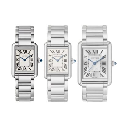 Cartier Tank Must Watch Modello piccolo Movimento al quarzo Cassa in acciaio WSTA0107 - immagine 4