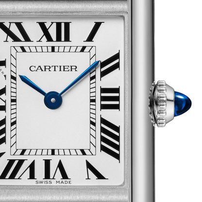Cartier Tank Must Watch Modello piccolo Movimento fotovoltaico SolarBeat Cassa in acciaio WSTA0119 - immagine 2