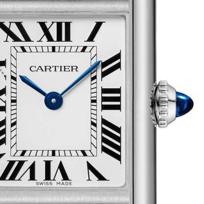 Cartier Tank Must Watch Modello piccolo Movimento fotovoltaico SolarBeat Cassa in acciaio WSTA0121 - immagine 2