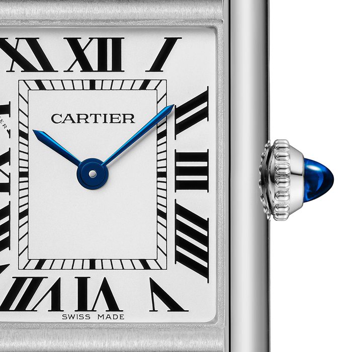 Cartier Tank Must Watch Modello piccolo Movimento fotovoltaico SolarBeat Cassa in acciaio WSTA0121 - immagine 2