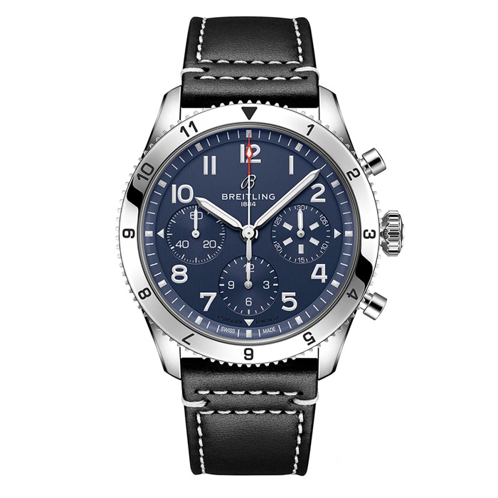 Cronografo Breitling Classic AVI 42 Tribute to Vought F4U Corsair Orologio con cinturino in pelle A233801A1C1X1