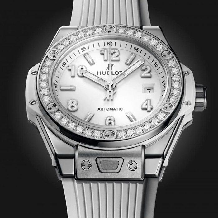 Hublot Big Bang One Click Acciaio Diamanti Bianchi 33mm Orologio 485.SE.2010.RW.1204 - immagine 2