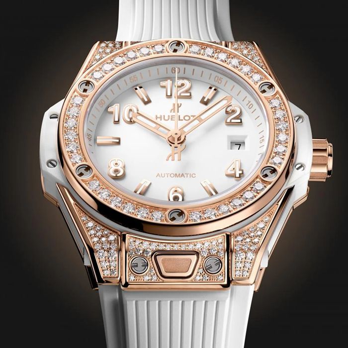 Hublot Big Bang One Click King Oro Bianco Pavé 33mm Orologio 485.OE.2080.RW.1604 - immagine 2