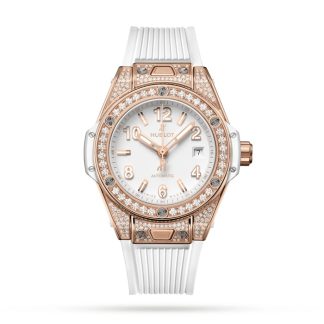 Hublot Big Bang One Click King Oro Bianco Pavé 33mm Orologio 485.OE.2080.RW.1604