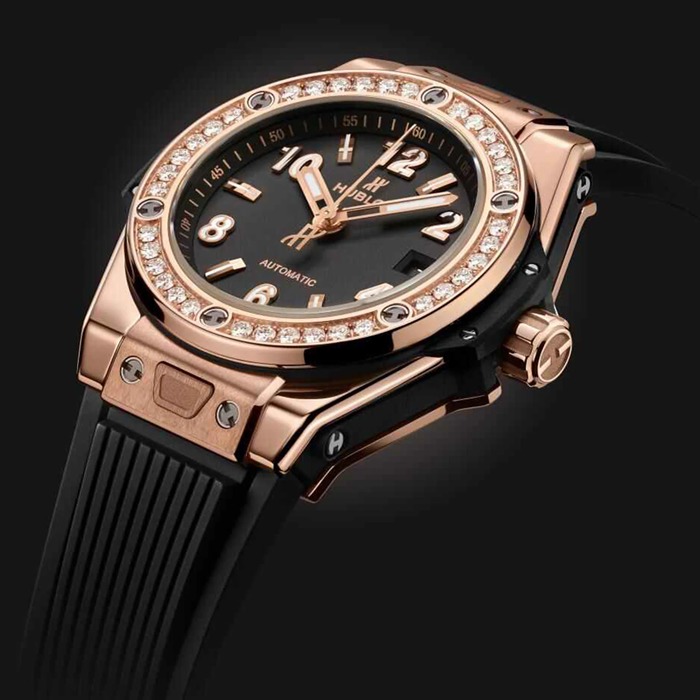 Hublot Big Bang One Click King Oro Diamanti 33mm Orologio 485.OX.1180.RX.1204 - immagine 4