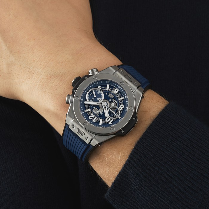 Hublot Big Bang Unico Titanio Blu 44mm Orologio Uomo 421.NX.5170.RX - immagine 2