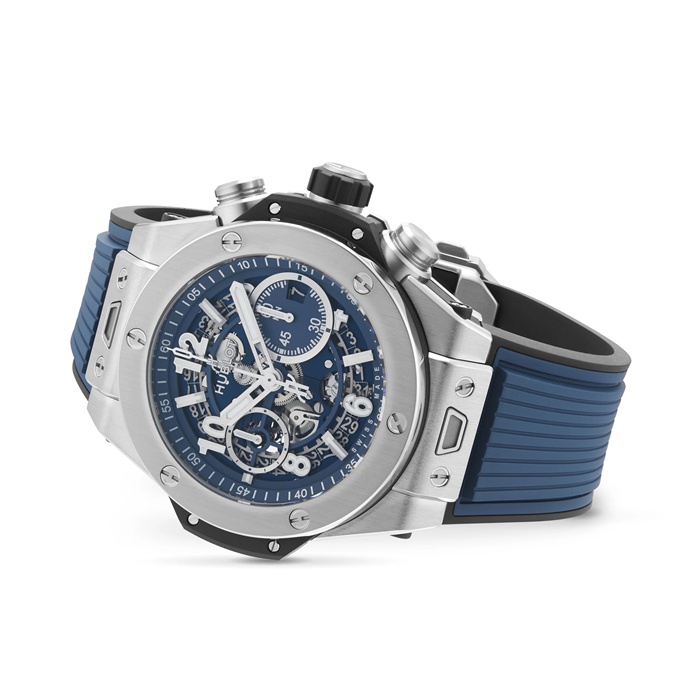 Hublot Big Bang Unico Titanio Blu 44mm Orologio Uomo 421.NX.5170.RX - immagine 3