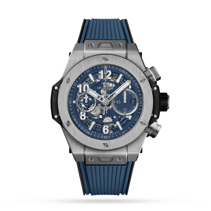 Hublot Big Bang Unico Titanio Blu 44mm Orologio Uomo 421.NX.5170.RX