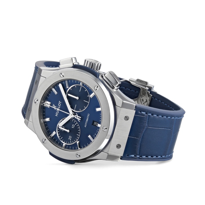 Hublot Classic Fusion Cronografo Blu Titanio 45mm 521.NX.7170.LR - immagine 2