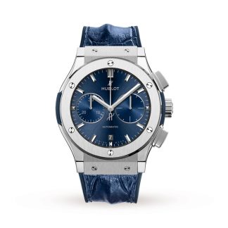 Hublot Classic Fusion Cronografo Blu Titanio 45mm 521.NX.7170.LR