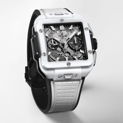 Hublot Square Bang Unico Ceramica Bianca 42mm 821.HX.0170.RX - immagine 2