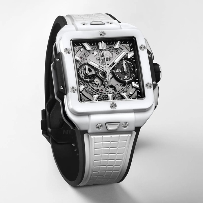 Hublot Square Bang Unico Ceramica Bianca 42mm 821.HX.0170.RX - immagine 2