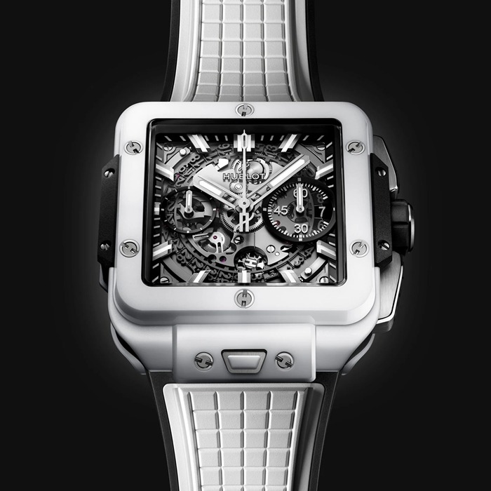 Hublot Square Bang Unico Ceramica Bianca 42mm 821.HX.0170.RX - immagine 3