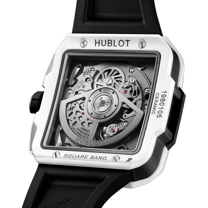 Hublot Square Bang Unico Ceramica Bianca 42mm 821.HX.0170.RX - immagine 5