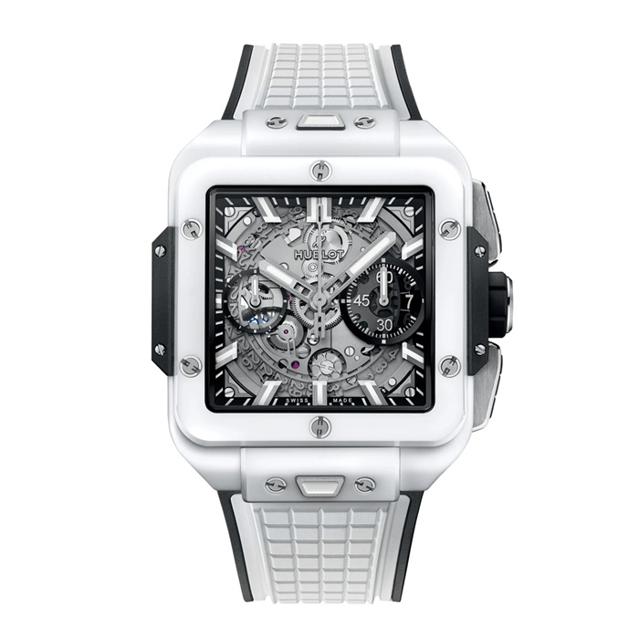 Hublot Square Bang Unico Ceramica Bianca 42mm 821.HX.0170.RX