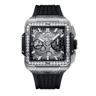 Hublot Square Bang Unico Titanio Diamanti 42mm 821.NX.0170.RX.1204