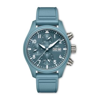 IWC Pilot Automatic Edizione Limitata 41mm Uomo Orologio Cinturino Tessuto Blu IW389409