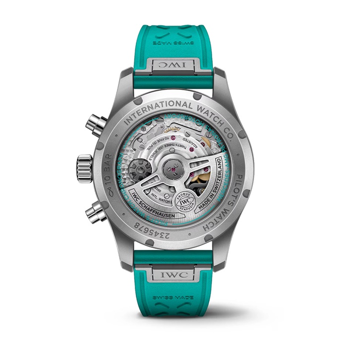 IWC Pilot Chronograph Mercedes AMG Petronas Formula One Team 41mm Uomo Orologio Nero IW388108 - immagine 2