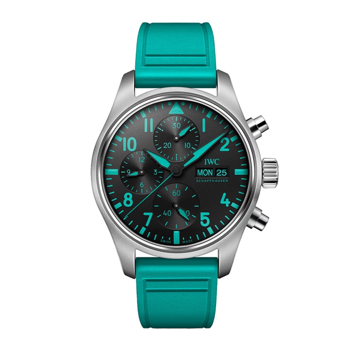 IWC Pilot Chronograph Mercedes AMG Petronas Formula One Team 41mm Uomo Orologio Nero IW388108