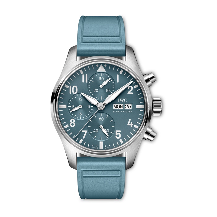 IWC Pilot Miramar Top Gun Automatic 41mm Uomo Orologio Cinturino in gomma blu IW388117