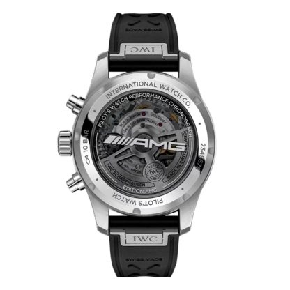 IWC Pilot Performance Cronografo 41mm AMG Uomo Orologio in gomma nera IW388305 - immagine 2