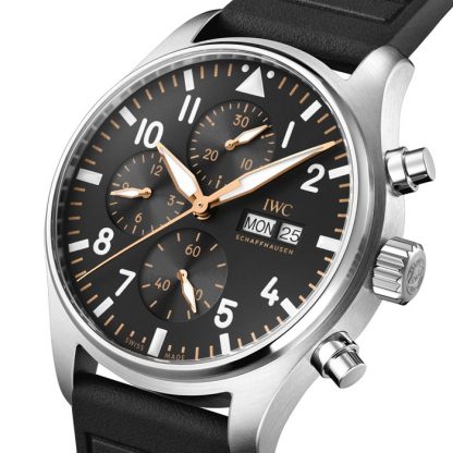 IWC Pilot's Chronograph 43mm APXGP Orologio da uomo nero IW378009 - immagine 3