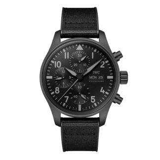 IWC Pilot's Chronograph Top Gun Ceratanium 41mm Orologio da uomo nero IW388106