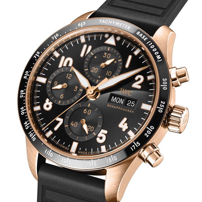 IWC Pilot's Performance Chronograph 41mm Uomo Orologio in gomma nera IW388309 - immagine 2