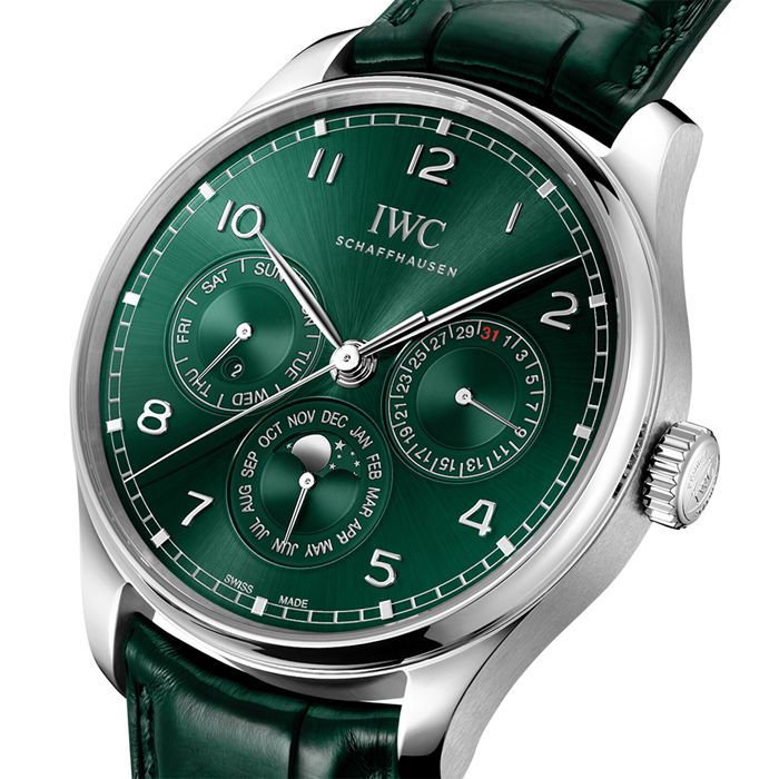 IWC Portugieser Automatic 42mm Orologio Uomo Verde IW344207 - immagine 2
