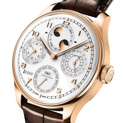 IWC Portugieser Calendario Perpetuo 44 Argento Luna IW503701 - immagine 3