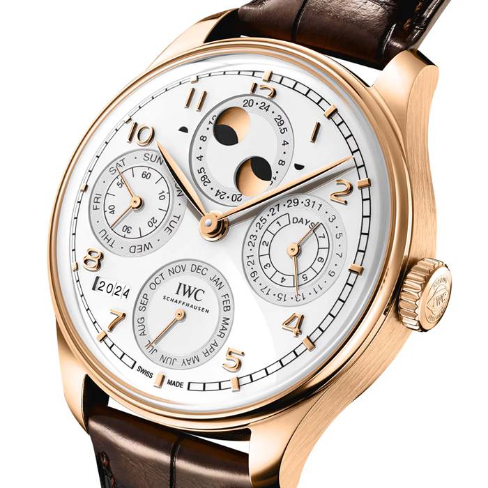 IWC Portugieser Calendario Perpetuo 44 Argento Luna IW503701 - immagine 3