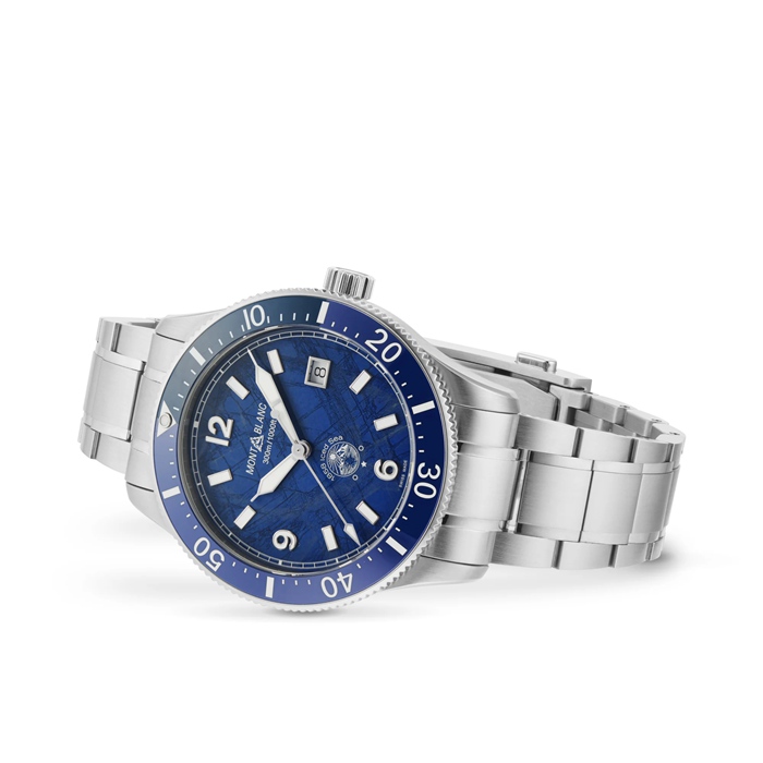 Montblanc 1858 Iced Blue Sea Orologio da uomo 41 mm 129369 - immagine 2