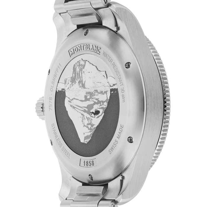 Montblanc 1858 Iced Blue Sea Orologio da uomo 41 mm 129369 - immagine 4