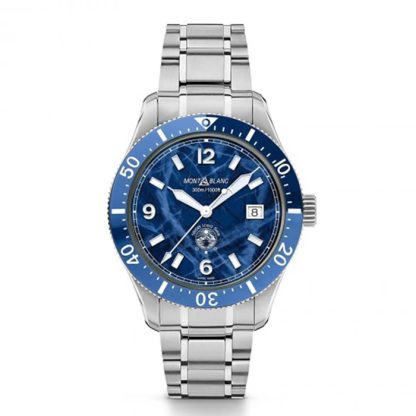 Montblanc 1858 Iced Blue Sea Orologio da uomo 41 mm 129369