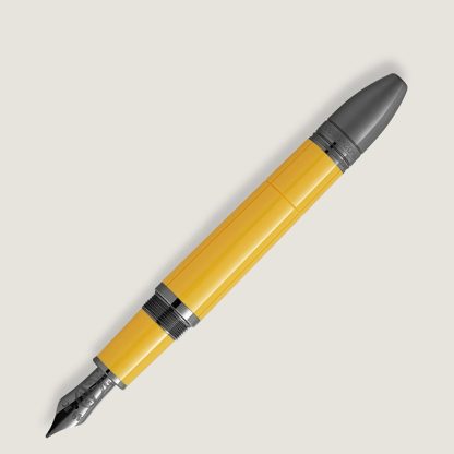 Montblanc Grandi Personaggi Enzo Ferrari Edizione Speciale Giallo Modena Stilografica 130661 - immagine 3
