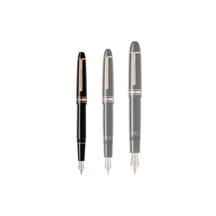 Montblanc Meisterstuck stilografica rivestita in oro rosa 132485 - immagine 4