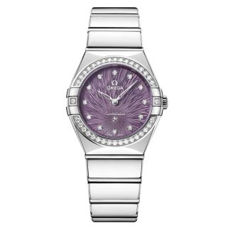 Omega Constellation 28mm Orologio da donna viola O13115286060001