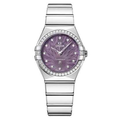 Omega Constellation 28mm Orologio da donna viola O13115286060001
