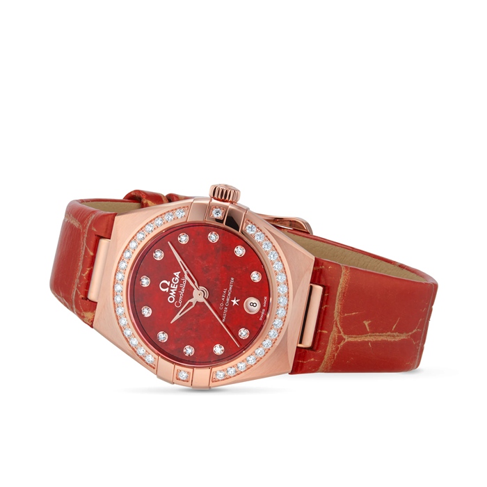 Omega Constellation Co-Axial Master Chronometer 29mm Ladies Watch Red O13158292099005 - immagine 3
