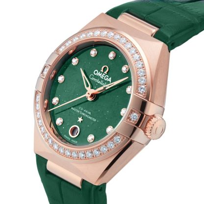 Omega Constellation Co-Axial Master Chronometer 29mm Ladies Watch Verde O13158292099004 - immagine 5