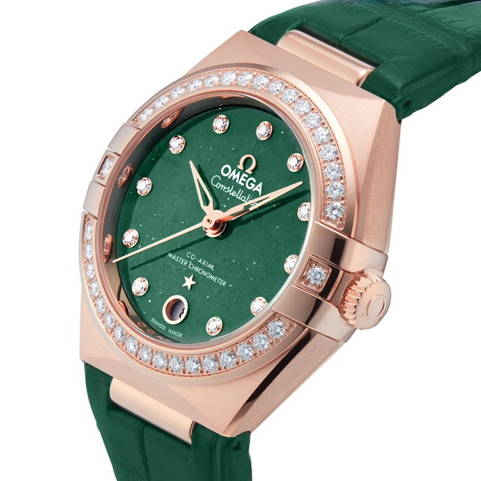 Omega Constellation Co-Axial Master Chronometer 29mm Ladies Watch Verde O13158292099004 - immagine 5