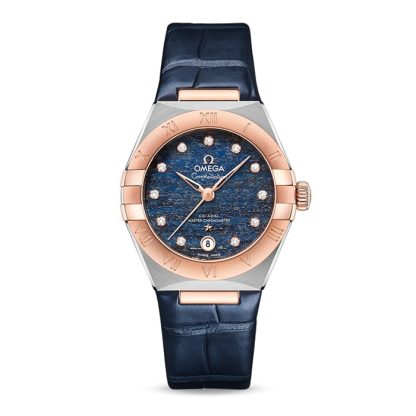 Omega Constellation Co-Axial Master Chronometer 29mm Orologio da donna blu O13123292099003