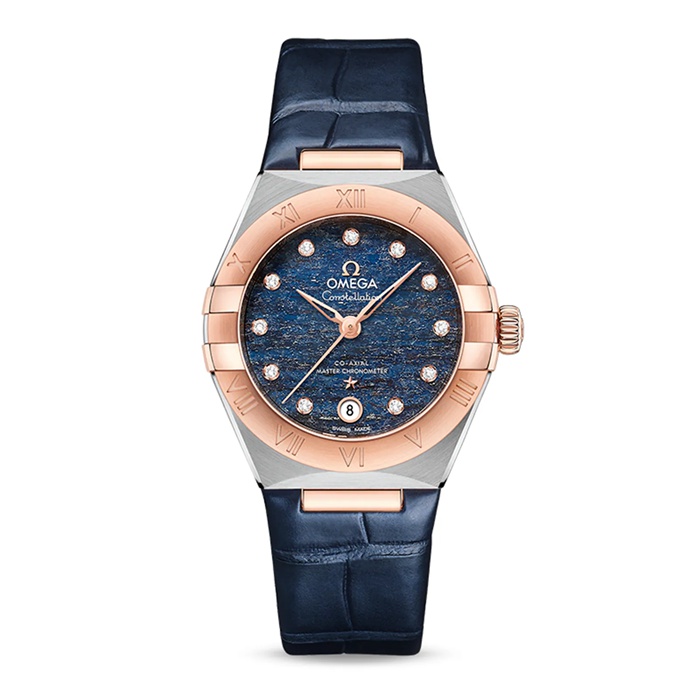 Omega Constellation Co-Axial Master Chronometer 29mm Orologio da donna blu O13123292099003