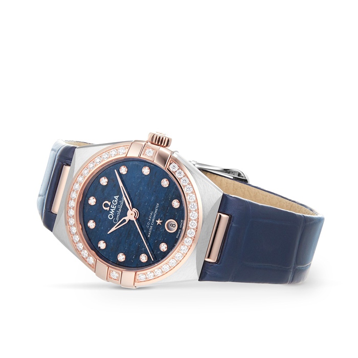 Omega Constellation Co-Axial Master Chronometer 29mm Orologio da donna blu O13128292099003 - immagine 3