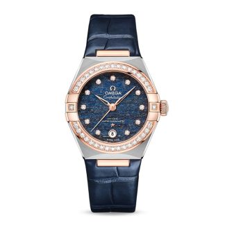 Omega Constellation Co-Axial Master Chronometer 29mm Orologio da donna blu O13128292099003