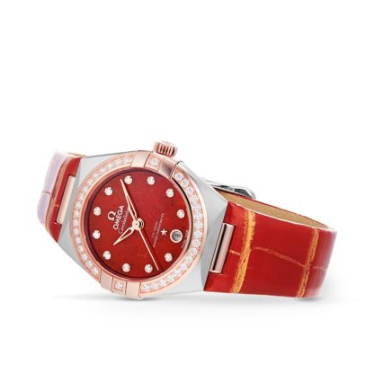 Omega Constellation Co-Axial Master Chronometer 29mm Orologio da donna rosso O13128292099002 - immagine 3