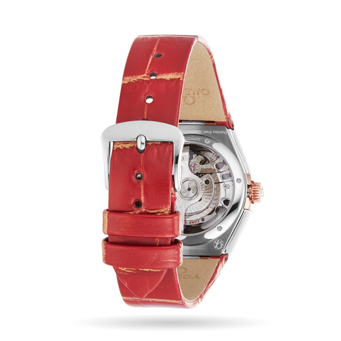 Omega Constellation Co-Axial Master Chronometer 29mm Orologio da donna rosso O13128292099002 - immagine 4