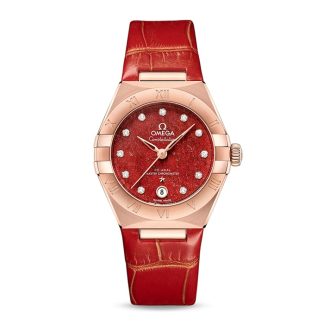 Omega Constellation Co-Axial Master Chronometer 29mm Orologio da donna rosso O13153292099003