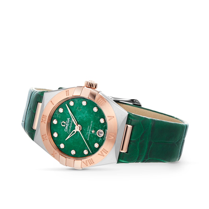 Omega Constellation Co-Axial Master Chronometer 29mm Orologio da donna verde O13123292099001 - immagine 3